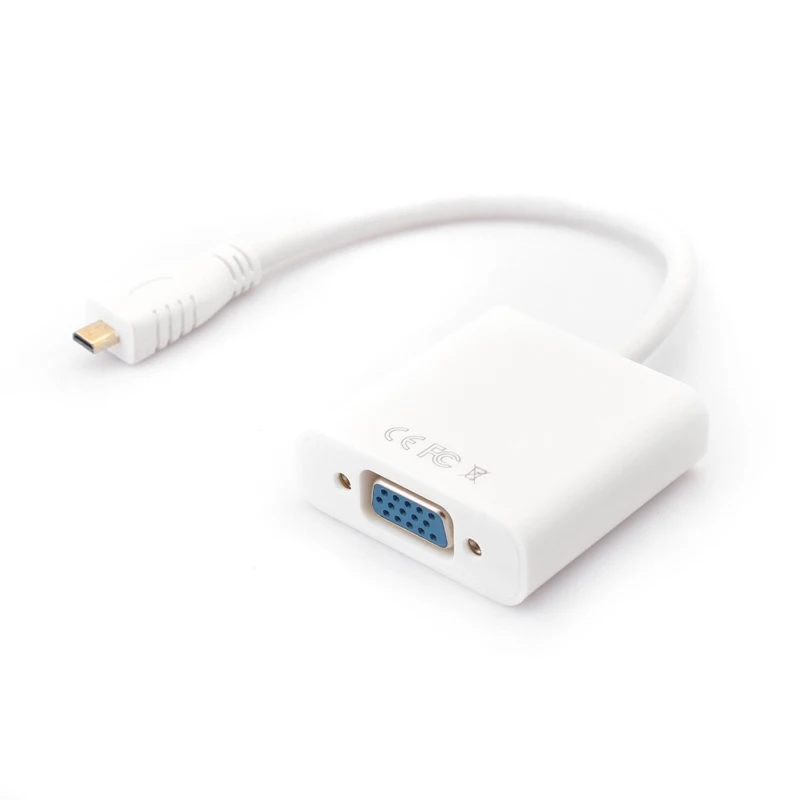 

Micro HDMI-compatible to VGA Adapter for Acer A500 TF201 Playbook Moto Phone Tablet