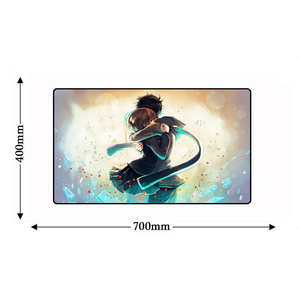 Большой Коврик для компьютерной мыши с рисунком из мультфильма Love Anime Lockedge Girl