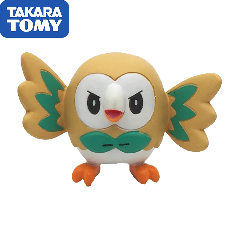 Покемонов Подлинная японская версия MC TAKARA TOMY Rowlet фигурка коллекционная игрушка