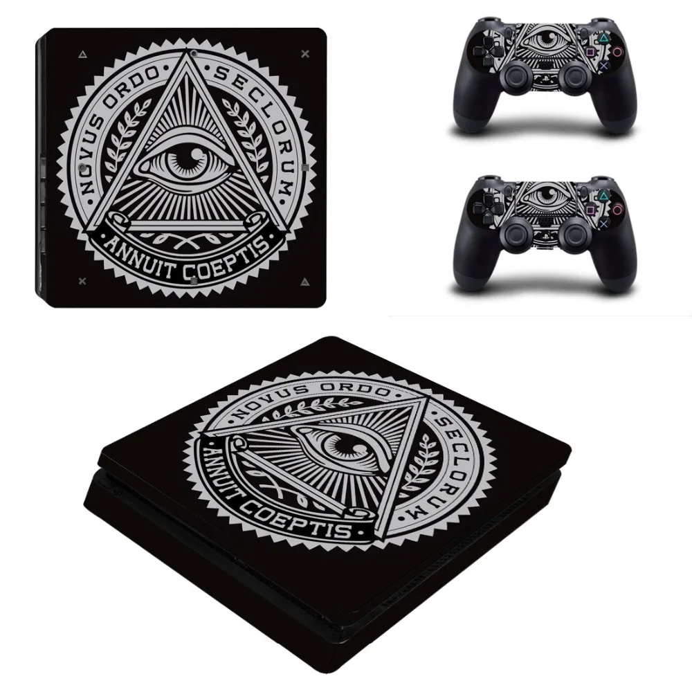 Всевидящее Око PS4 тонкая кожа Стикеры наклейка для Игровые приставки 4 консоли и 2