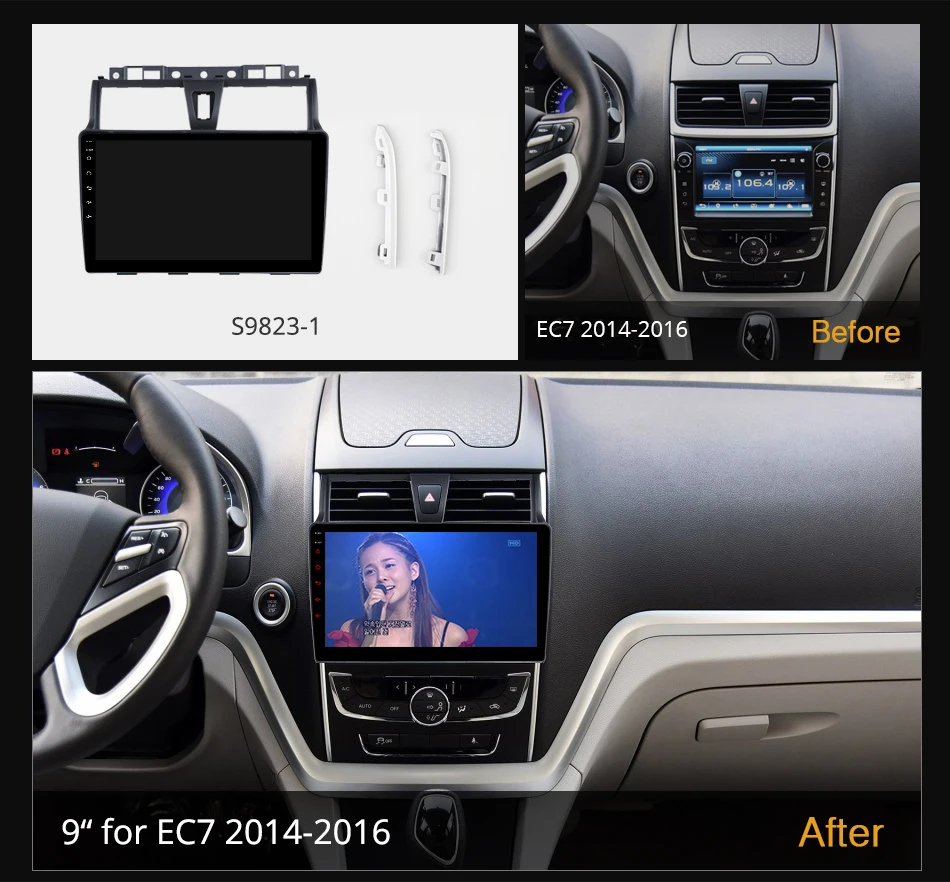 Фото Автомобильная мультимедийная система Ownice K6+ 2K для GEELY EC7 2014-2016 на Android 12 с 8-ядерным процессором A75*2+A55*6 и поддержкой внешнего микрофона №2