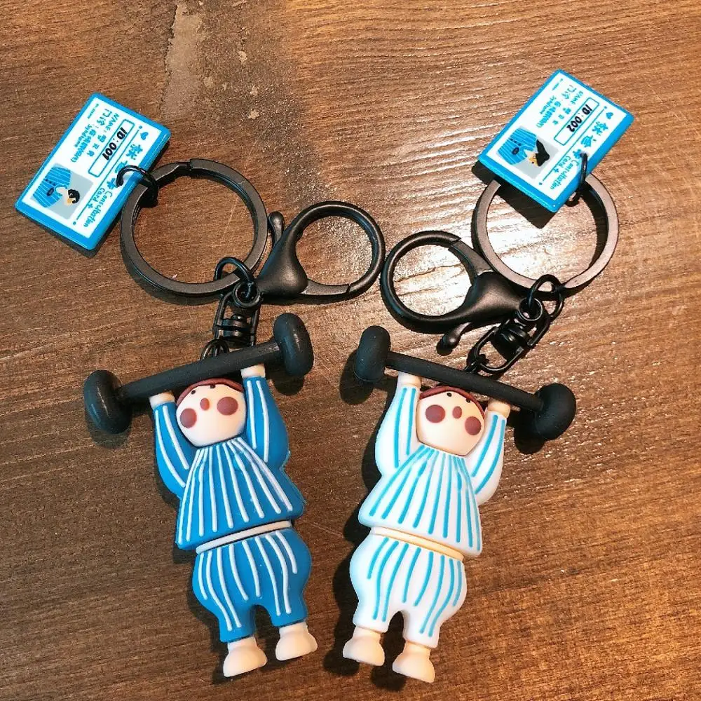 

Outpatient Card Hospital Key Chain Simulation lovers Key Ring backpack Pendant Split Fitness Interesting Key Chain Student Gift