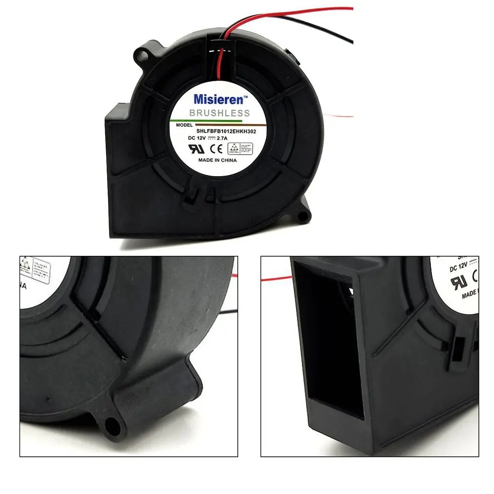 

blower server dedicated turbofan 97x94x33mm 9.7cm 12V 2.7A Turbo Blower Warm Air Barbecue Oven Exhaust Ball Bearing 9733