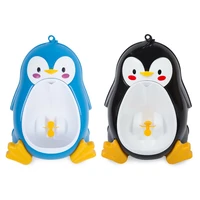 2 pcs potty toilet training penguin children stand vertical urinal boys pee infant toddler wall mounted blue black