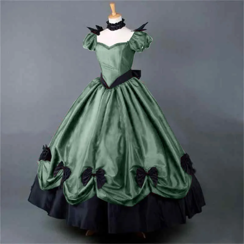 Женское платье в стиле ретро готическое средневековое Ренессанс викторианское