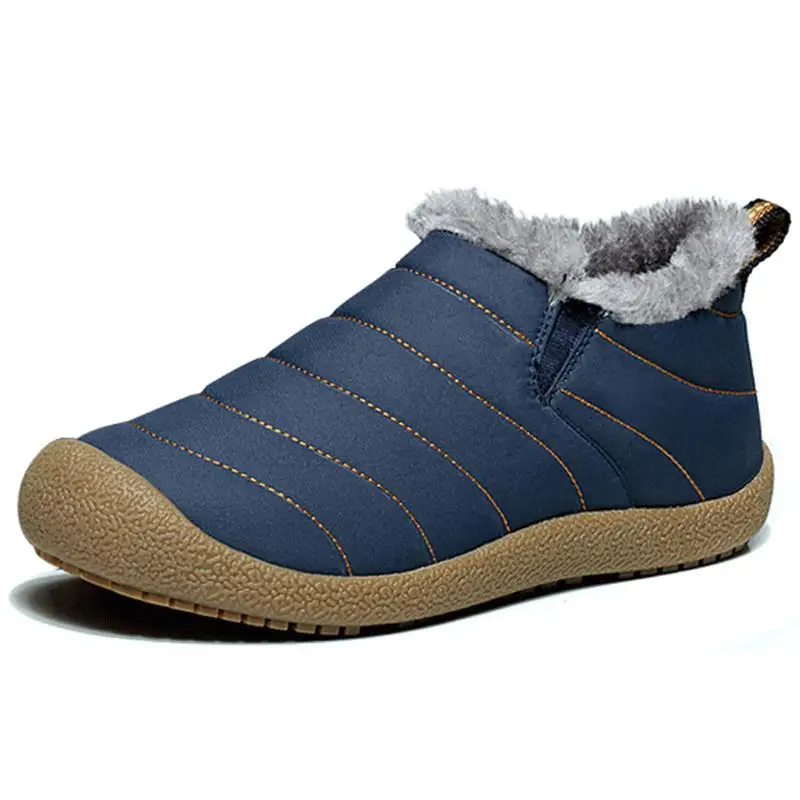 Мужские ботинки Водонепроницаемая Зимняя мужская обувь размеры 38 46 теплые