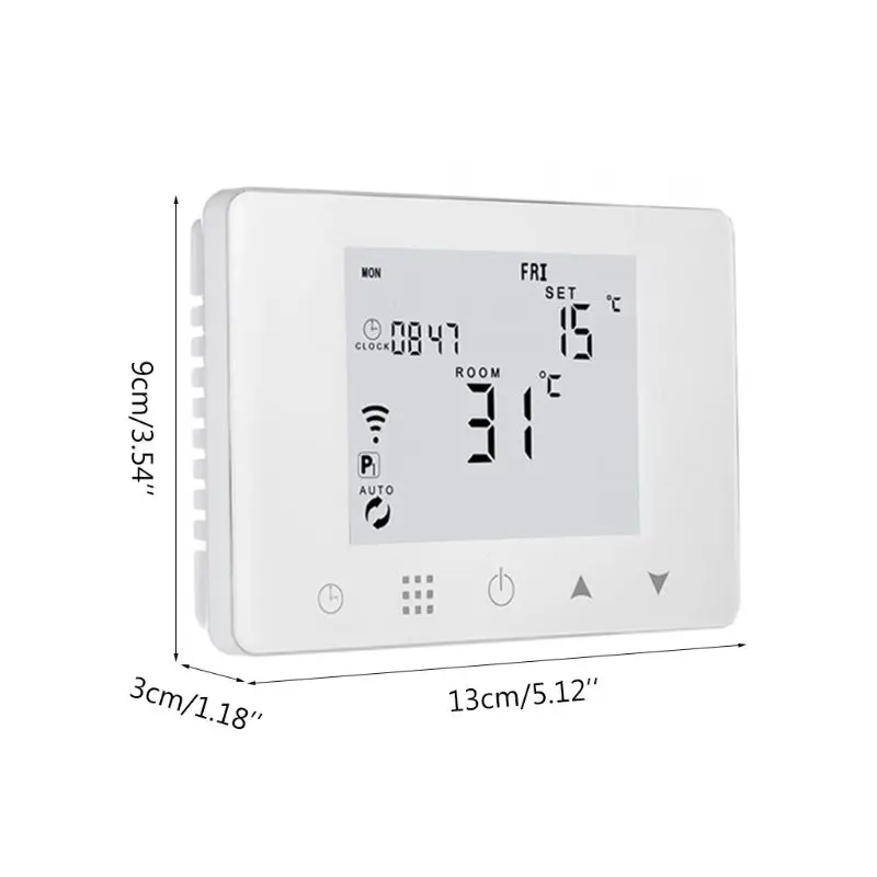 

WiFi Room Thermostat Gas Boiler Wall-mounted Heating Wireless Remote Temperature Controller for Alexa Google Home 110V 220V