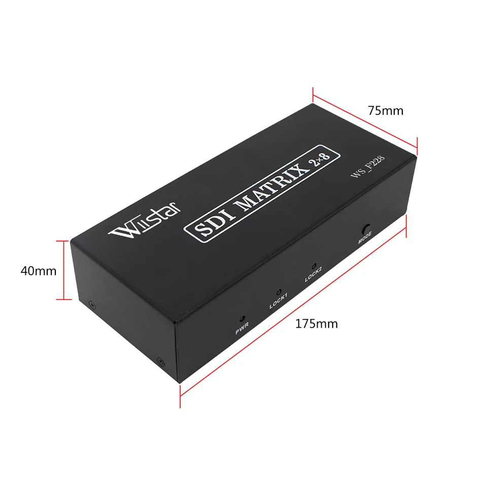 Высококачественный сплиттер SDI BNC Matrix SD/HD/3G-SDI переключатель 2 в 8 для камеры