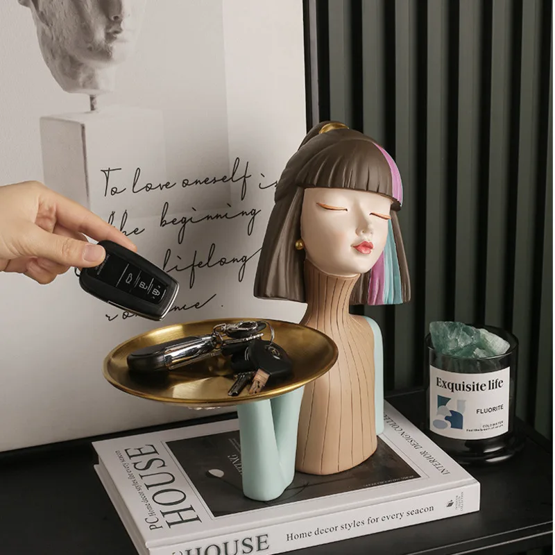 

Nordic Boxing Girl Statue Home Decoration Resin Sculpture Living Room Decoration Office Decor Figure Statue Bedroom Decor Gifts