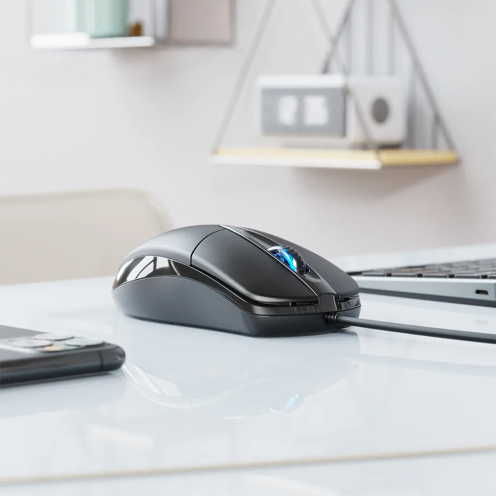 

Home wired mouse business office matte luminous mouse mute Gaming Mouse Optical 1200DPI 6 Buttons for PC Laptop Notebook Gamer