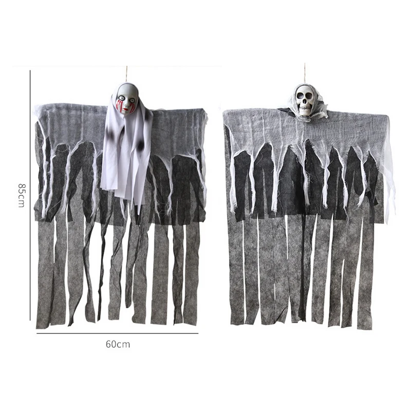 1 шт. Хэллоуин висячий призрак фотореквизит череп голова глаза кровотечение