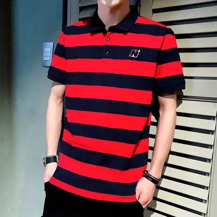 

New summer short-sleeved t-shirt men's trendy men's clothing on the wild 2653