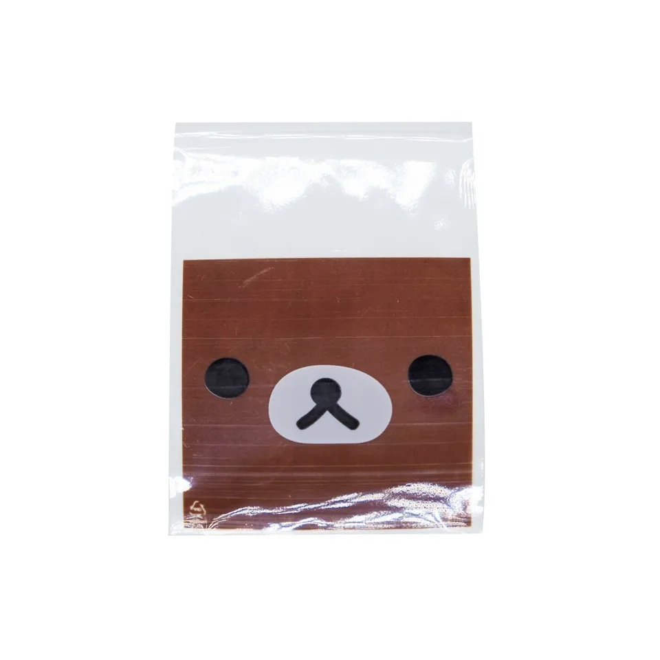 Brown Bear 50/100 шт пластиковые конфеты и печенье само-герметизирующий пакет мультфильм Подарочная сумка для выпечки мешок для дня рождения свадьбы вечеринки ребенка душа Декор - Цвет: Brown Bear