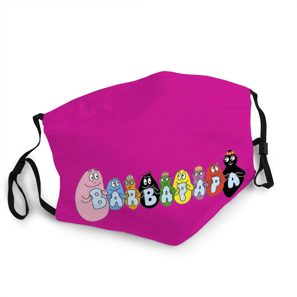 

Детская маска для лица с изображением рта Barbapap Английский алфавит маска с фильтром чип моющиеся антибактериальные пыле Половина маска, спо...