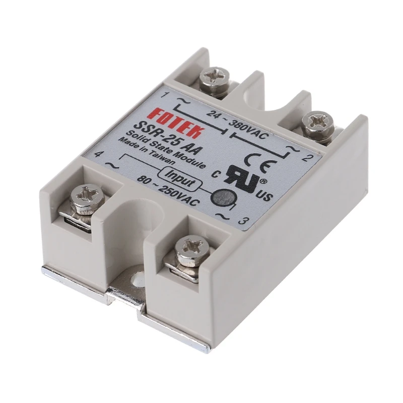 

Solid State Relay Module 25A AC 80-250V Input / AC 24-380V Output