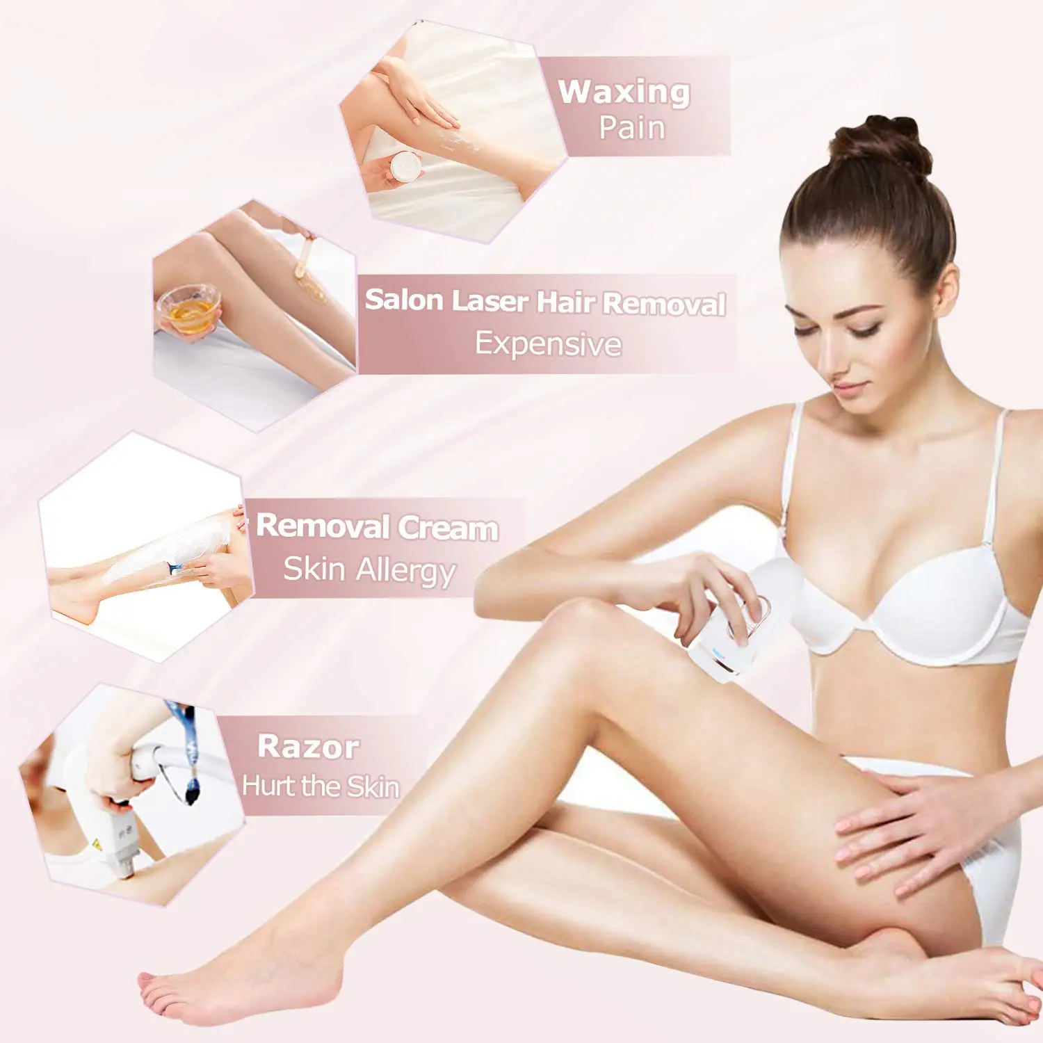 Удаление волос для женщин система постоянного удаления IPL безболезненное