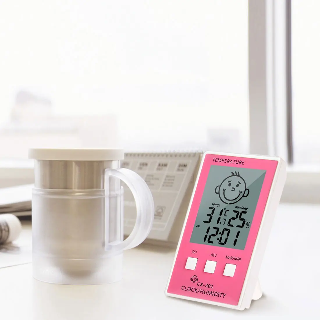 1 шт. точный и гигрометром декоративные часы цифровые Температура регистратор