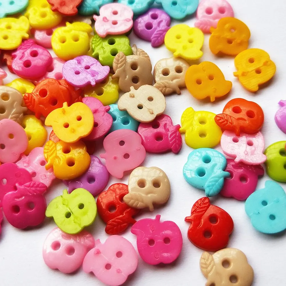 30/100 шт. аксессуары пластиковые кнопки 12 мм смешанный набор 2 отверстия для шитья