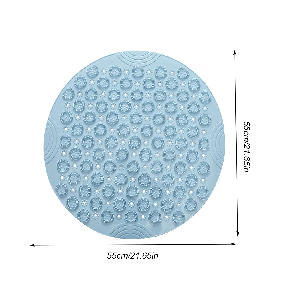55 см круглый нескользящий коврик для ванной безопасный пластиковый душа с - Фото №1
