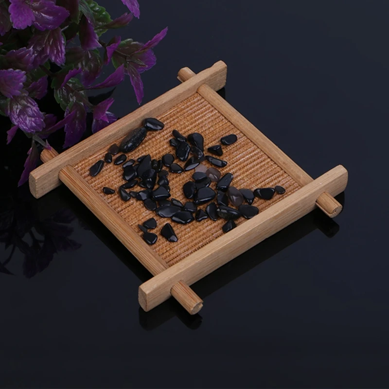 

50g Natural Black Tourmaline Crystal Stones Gravel Polished Aquarium Plant Decor D0AC