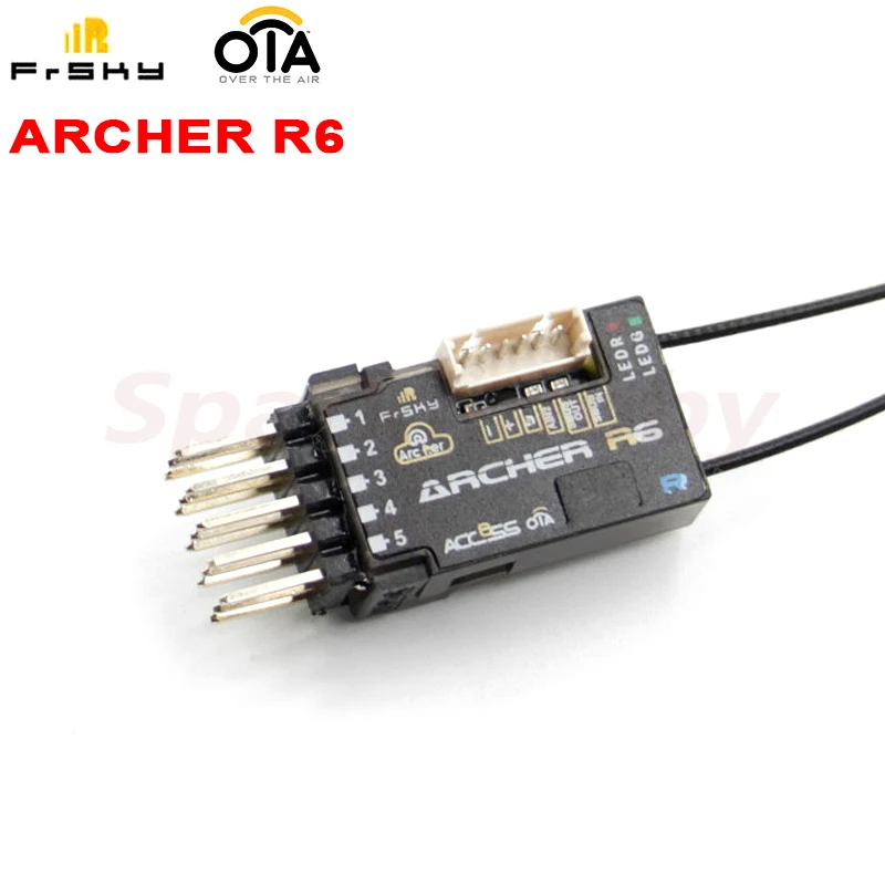 

FrSky 2.4GHz ACCESS ARCHER R6 RECEIVER With OTA Tiny and Lightweight S.Port / F.Port 6 High-precision PWM Channels SBUS RC Drone