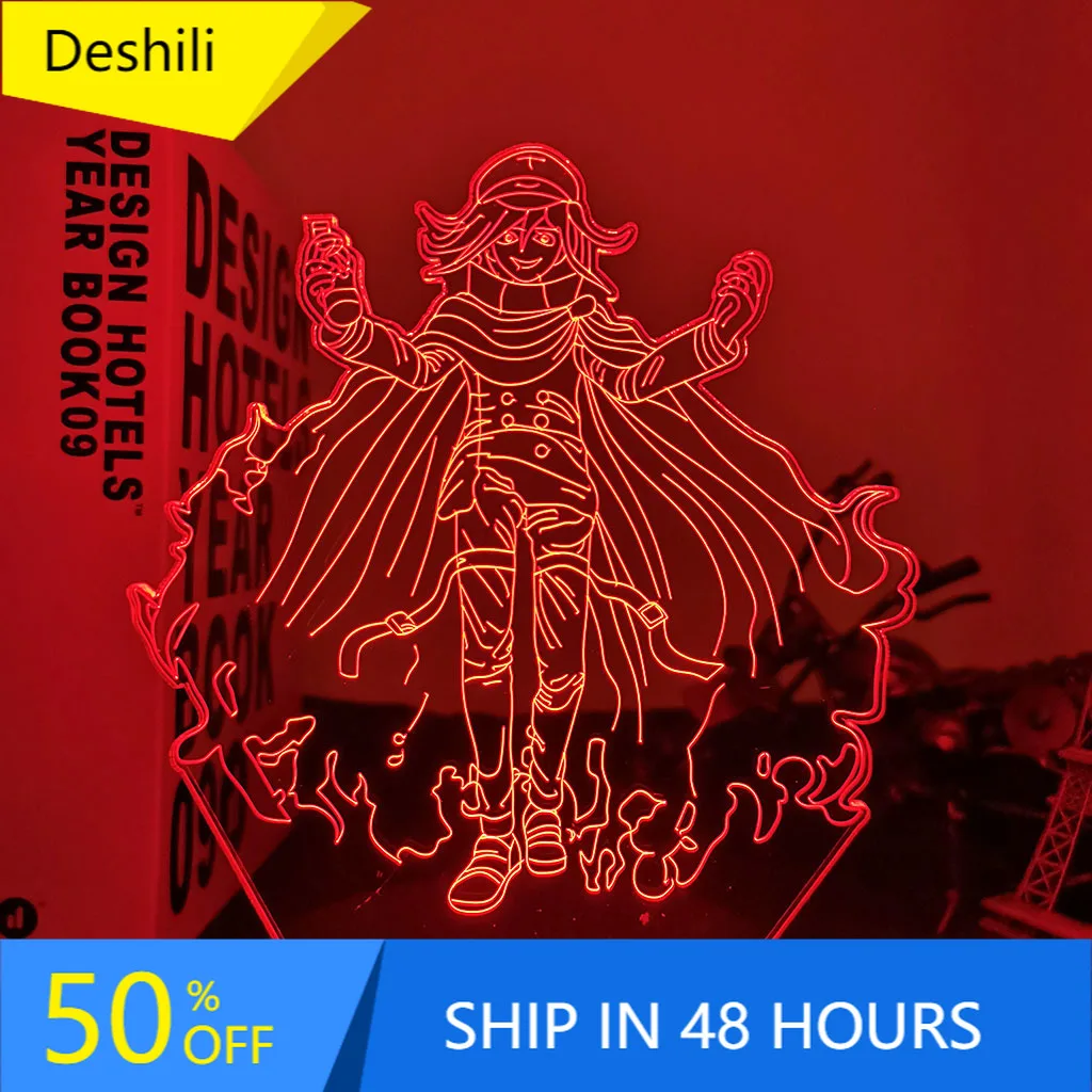 

Светодиодный ночсветильник Danganronpa Kokichi Oma, лампа для спальни, украшение, подарок для детей, акриловая 3d лампа Kokichi Oma