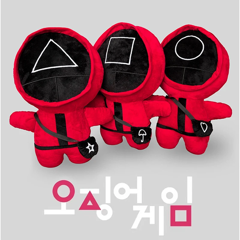 

Игра кальмар, мягкие плюшевые игрушки, Корея, ТВ, кальмар, игра, подушка, мягкая кукла, украшение комнаты, Хэллоуин, рождественские подарки дл...