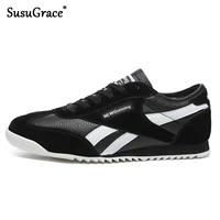 susugrace men running shoes women sneakers comfortable sport shoes lovers trend light weight jogging shoes outdoor unisex black