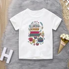 Забавная детская футболка с принтом ленивой кошки и надписью Love Book Coffee, новинка 2021, летний топ для маленьких мальчиков и девочек, детская одежда, футболки для студентов, женская одежда