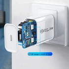 Зарядное устройство GaN, 20 Вт, USB Type C, быстрая зарядка PD с функцией быстрой зарядки 4,0, 3,0, USB -PD, зарядное устройство для телефона, MacBook, ноутбука, смартфона