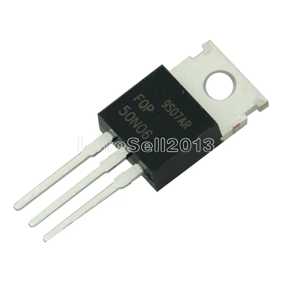 

5PCS NEW FQP50N06 50N06 MOSFET N-CH 60V 50A TO-220
