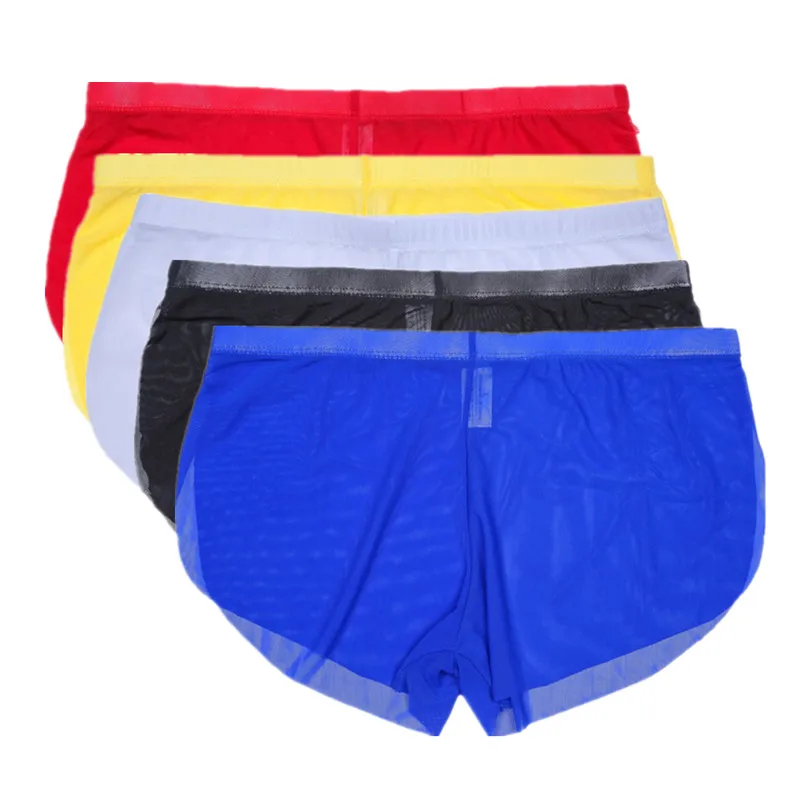 Ультратонкие газовые нейлоновые брифы Мужское нижнее белье дышащие сексуальные