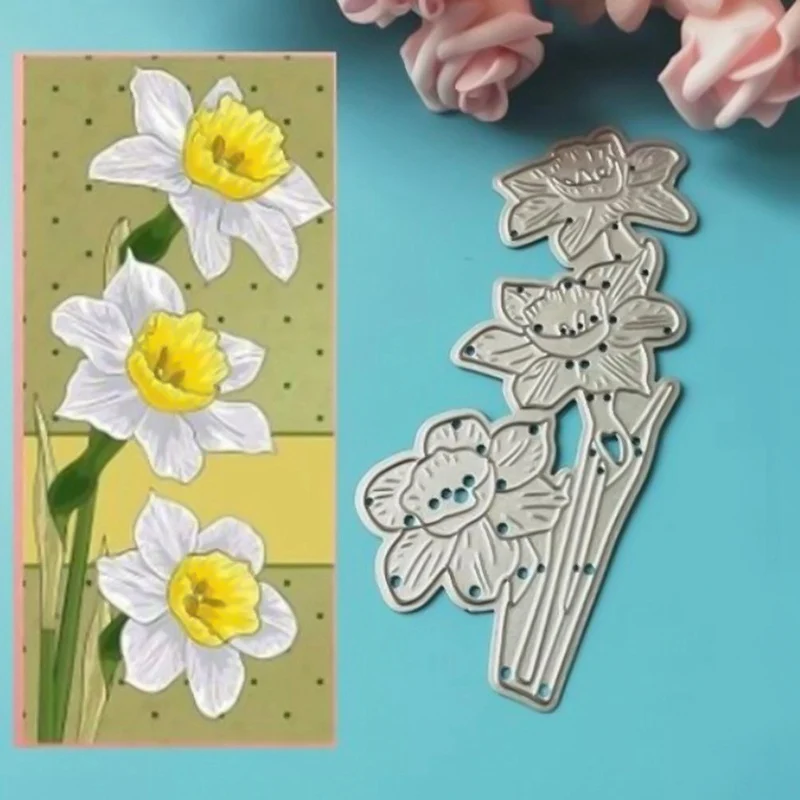 Высокое качество 3 шт. цветок украшения металлические режущие штампы Трафаретный
