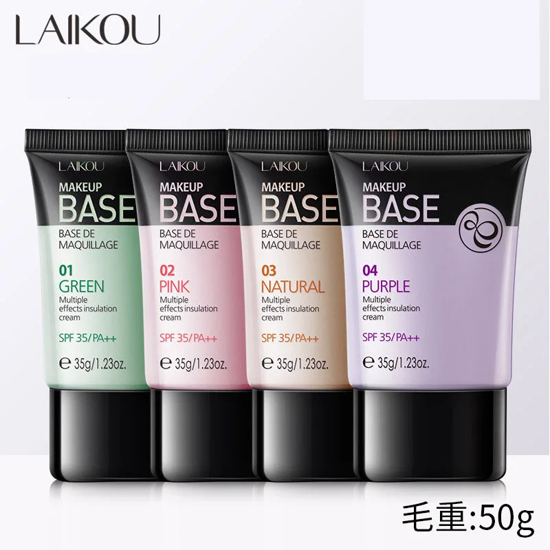 

4 Colors Face Makeup Base Concealer Liquid Foundation Whitening Primer Oil Control Soft BB Cream Waterproof Lasting