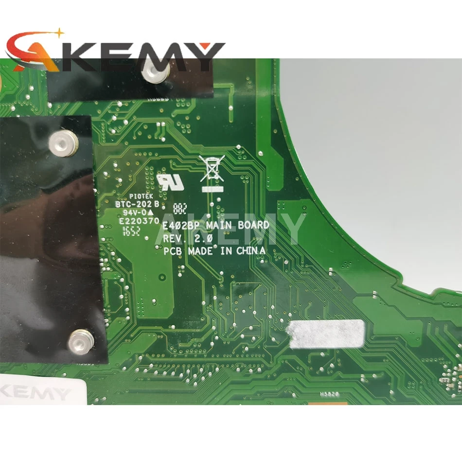 Preise Akemy 90NB0E50-R00040 Laptop-Motherboard Für Asus E402BP E402B Notebook-Mainboard-Test OK A6-9200 CPU 4 GB RAM (V2G)