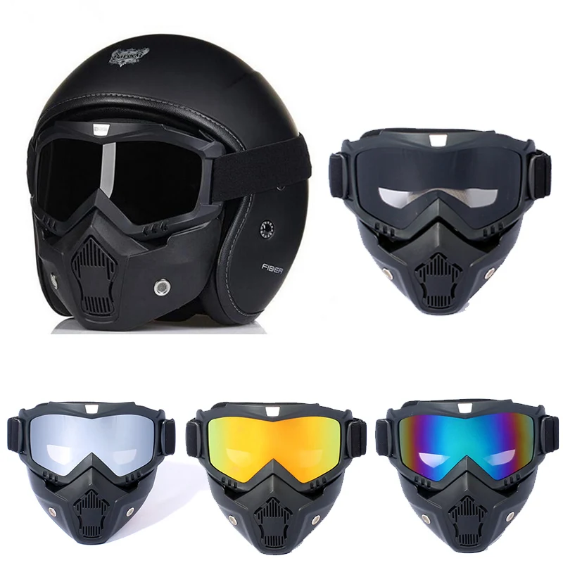 Мужская/Женская модульная Лыжная маска для сноуборда лыжные очки снегохода