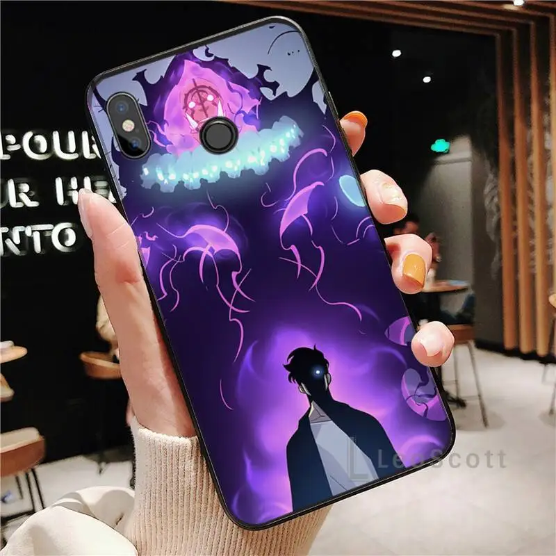 

Anime solo leveling comic Phone Case For Xiaomi Redmi Note 4 4x 5 6 7 8 pro S2 PLUS 6A PRO
