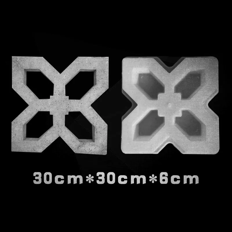 

Plastic Garden Paving Mold Lawn Bricks Wall Window Plastic Concrete Mould 3D Road PavementCement Molds