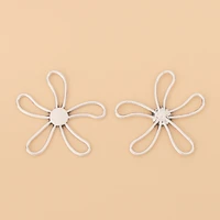 20pcslot tibetan silver large hollow open flower charms pendants for necklace jewelry making accessories