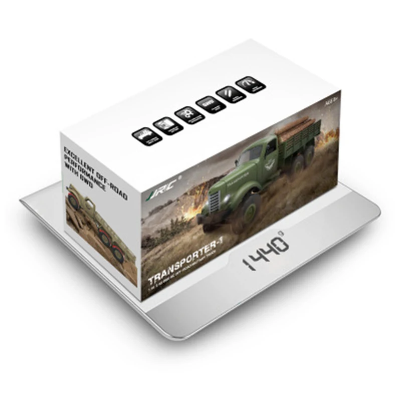 1:16 6WD внедорожный автомобиль военный грузовик открытый альпинистский LDE свет