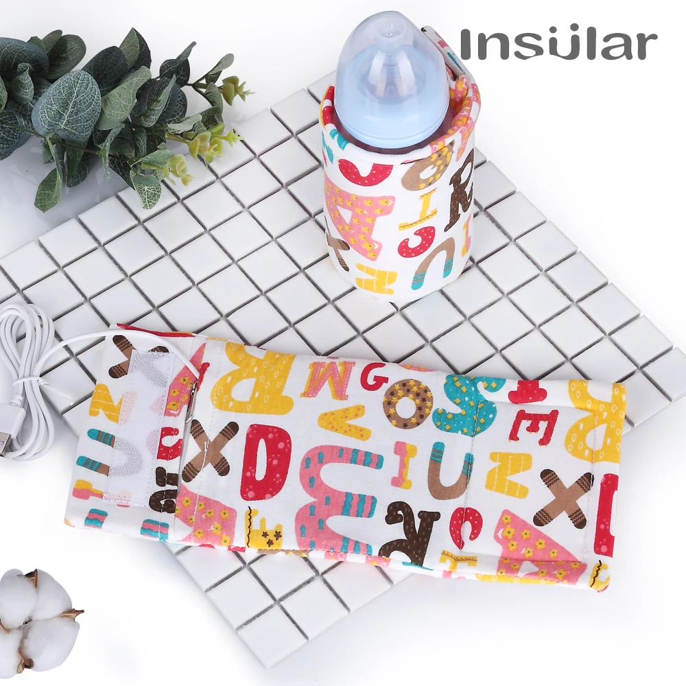 

5V/2A USB Baby Milk Water Warmer Baby Nursing Bottle Heater Travel Stroller Insulated Portable Bag