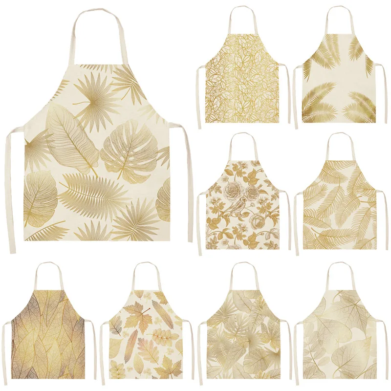 Кухонный Фартук с тропической пальмой и зелеными листьями Женский хлопковый