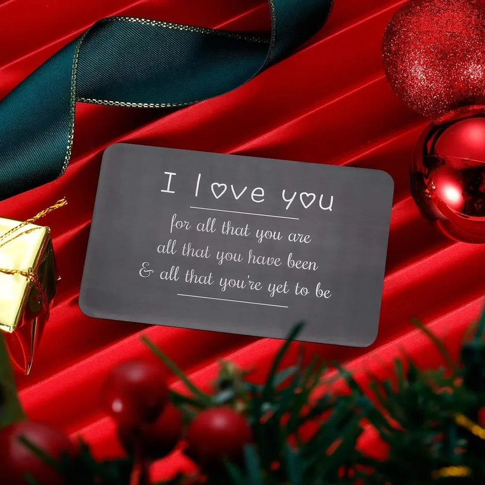 Бумажник с гравировкой надписью любовь для мужчин женихов подарки на годовщину