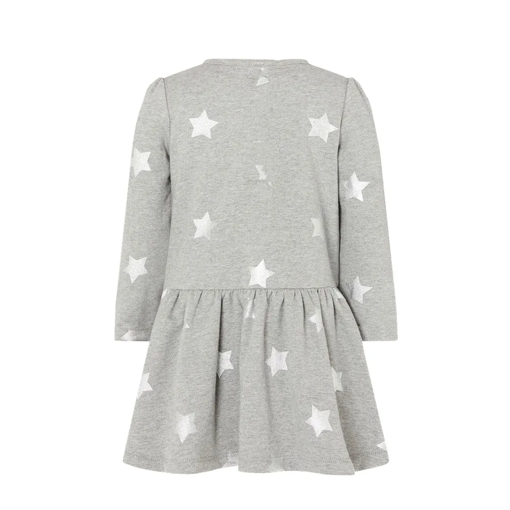 

Kids Frocks 2021 New Autumn Baby Girls Clothes Brand Dress Toddler Cotton star unicorn applique tassels Dress for Kids 2-7 Years