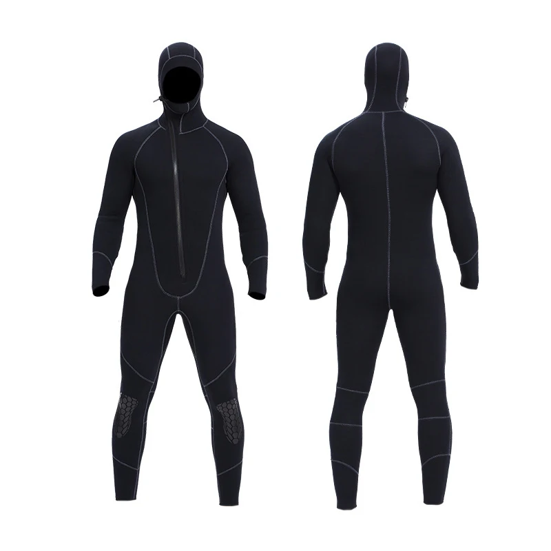 Premium Neoprene Wetsuit 5mm Men Scuba Diving Thermal Winter Warm Wetsuits Full Suit Swimming Surfing Kayaking Equipment Black | Спорт и