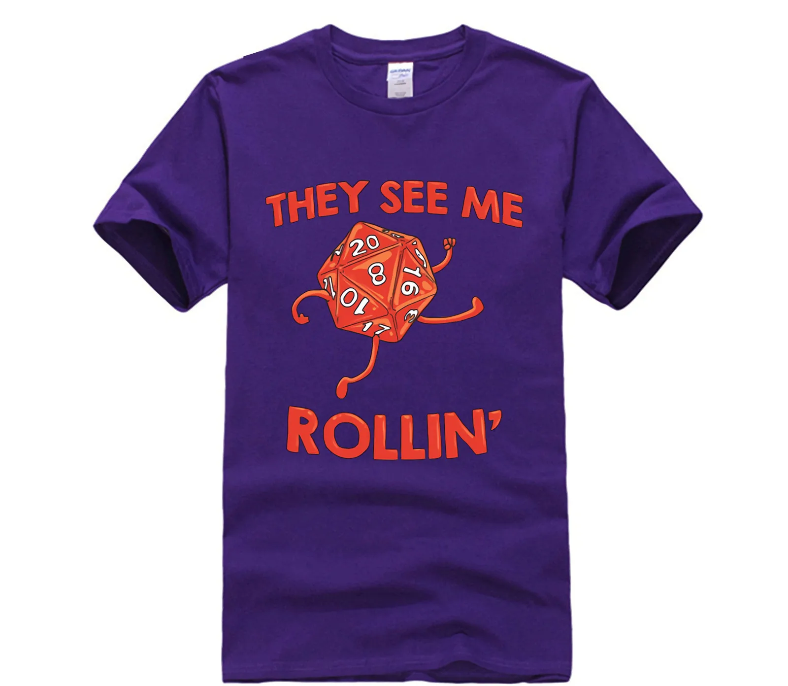 Trendy Creative Graphic T-shirt Top They See Me Rollin' tshirt men |