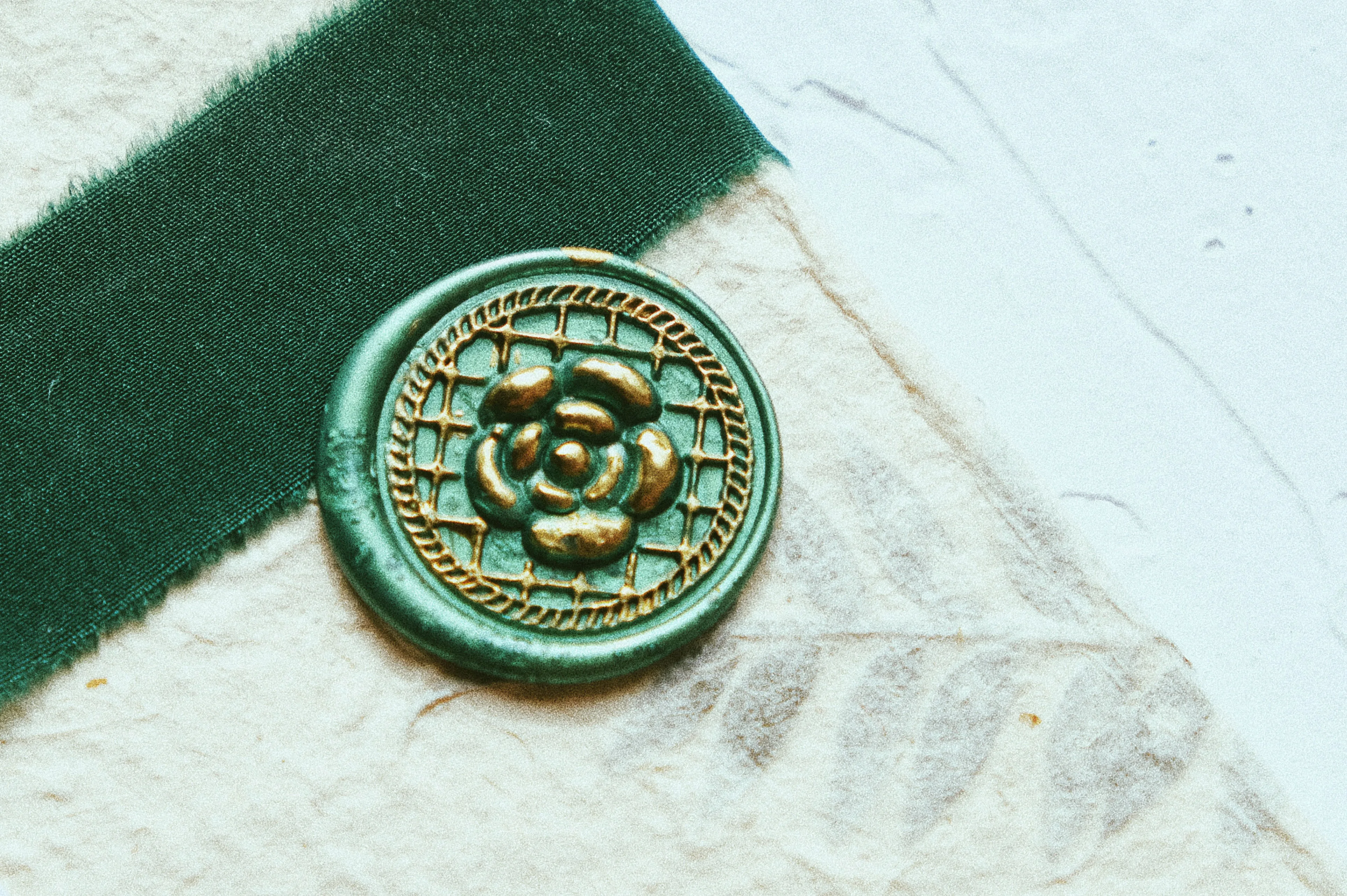 Восковое уплотнение Медная головка винтажные инструменты для запечатывания