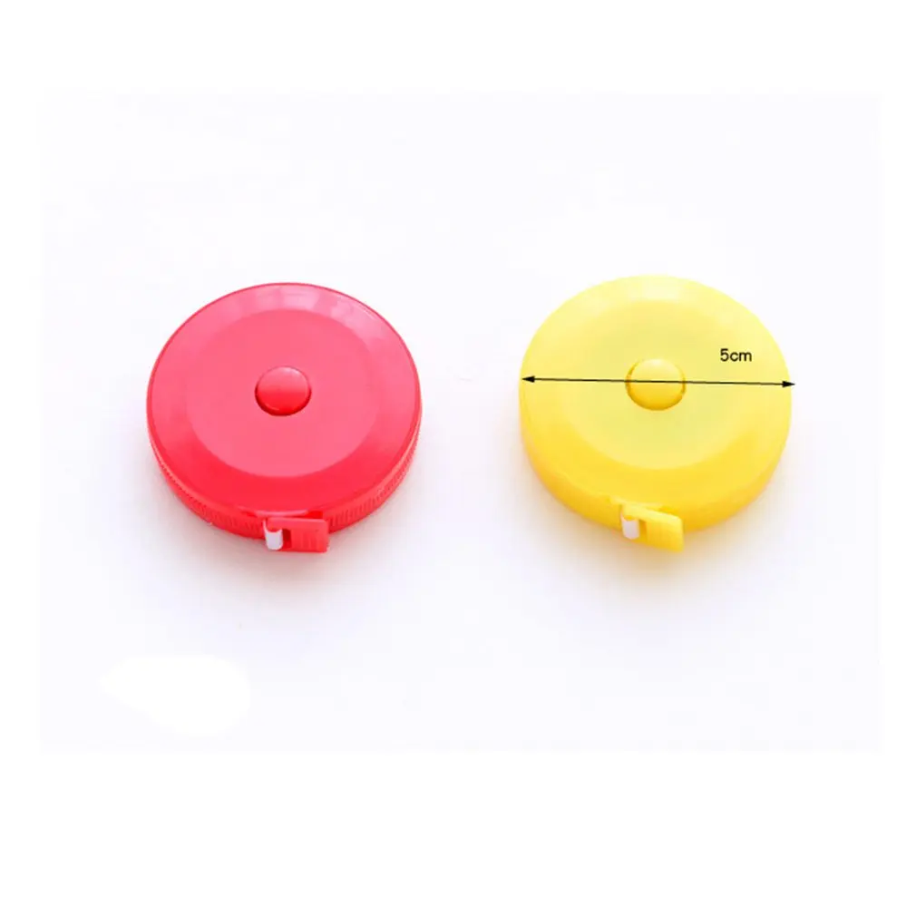 

Mini Meter Ruler Automatic Retractable Tape Measure Multi-purpose Dual Sided Plastic Tape Sewing Tools With Random Colors