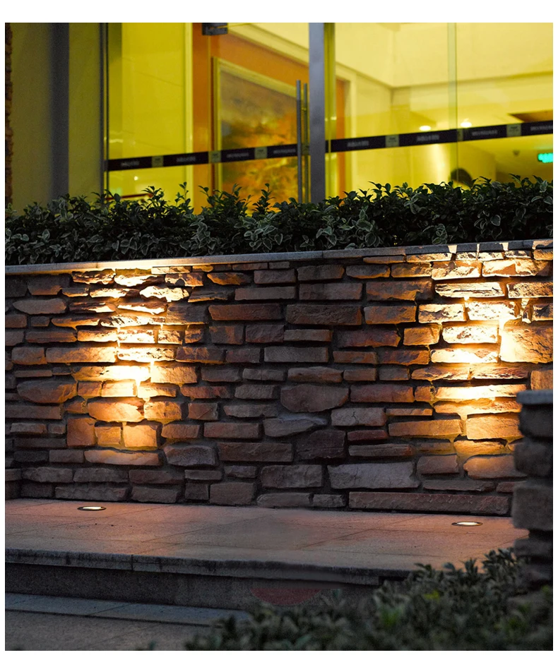 Водонепроницаемый светодиодный светильник сада подземный 1 Вт светодиодные