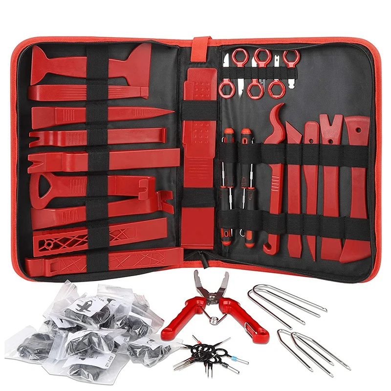 

Набор инструментов для снятия отделки 127 шт. с многофункциональными плоскогубцами, набор инструментов для двери/отделки/о/панели, стерео ...